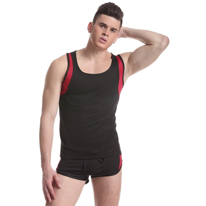 Men Male Outdoor Sport Exercise Vest Quick Drying Comfortable Cotton Solid Running Cycling Vest Shirt: Default Title