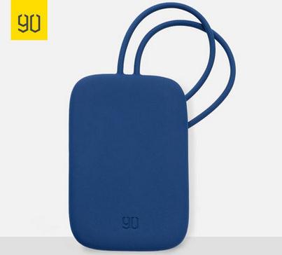 NINETYGO 90FUN Bunte Silikon Gepäck Tag Tragbare für Koffer Gepäck Tasche Tag Anti-verloren Schreiben Label Tasche Teile Zubehör: Dark Blue