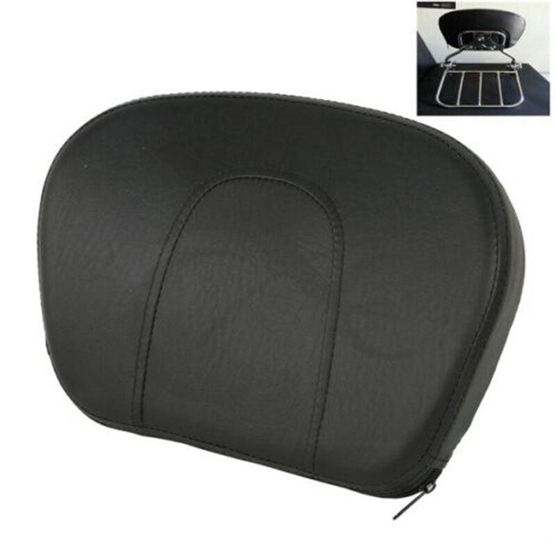 Motorfiets Rugleuning, Universele Passagiersstoel Rugleuning Easy Clean voor Motor (Zwart