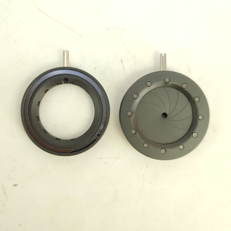 1.2-18mm Adjustable Diaphragm Camera Microscope Optical Mechanical Iris Aperture
