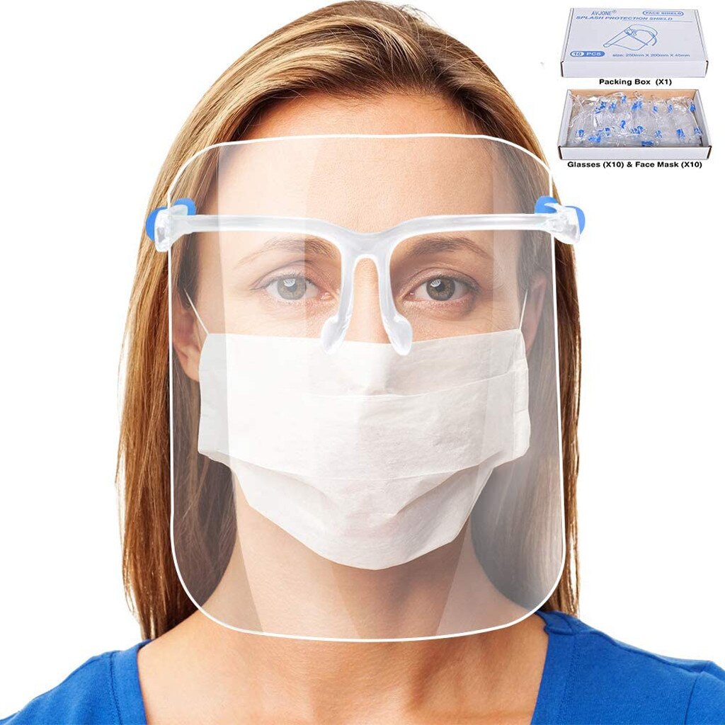 Transparent Protective Face Mask Kitchen Anti-fog Anti-oil Protect Eyes Clear Face Cover Oil-proof Transparent Mask