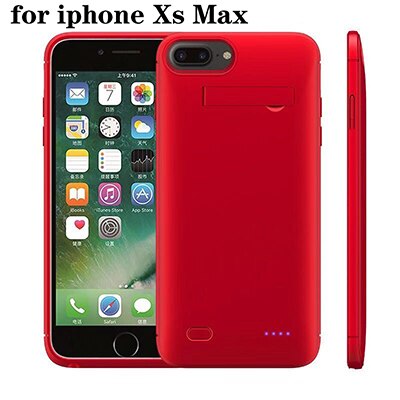 10000mah Power bank case For iPhone 6 6s 7 plus case Battery Charger Case For iPhone X XS XR 11 Pro Power Bank Charging Case: Red xs max