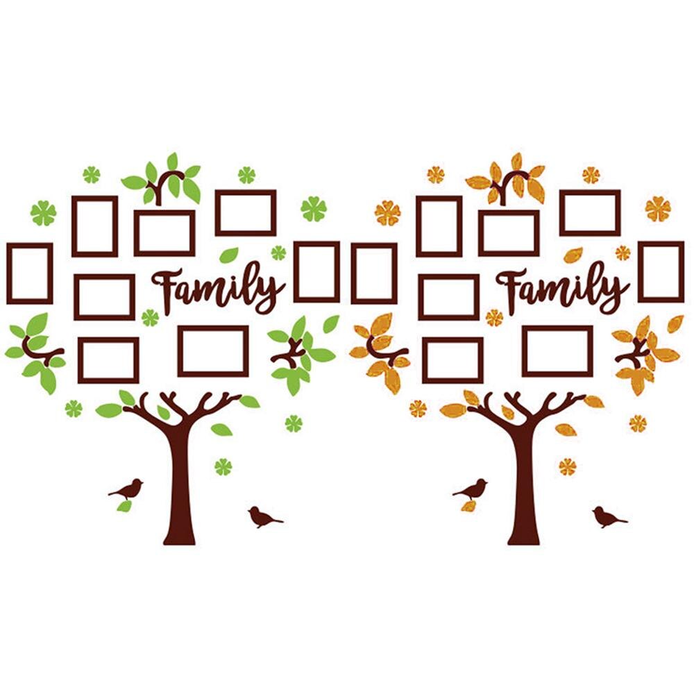DIY Family Tree Wall Stickers Photo Frame Picture Collage Home Decoration Acrylic Wall Decals Poster Living Room Wallpaper