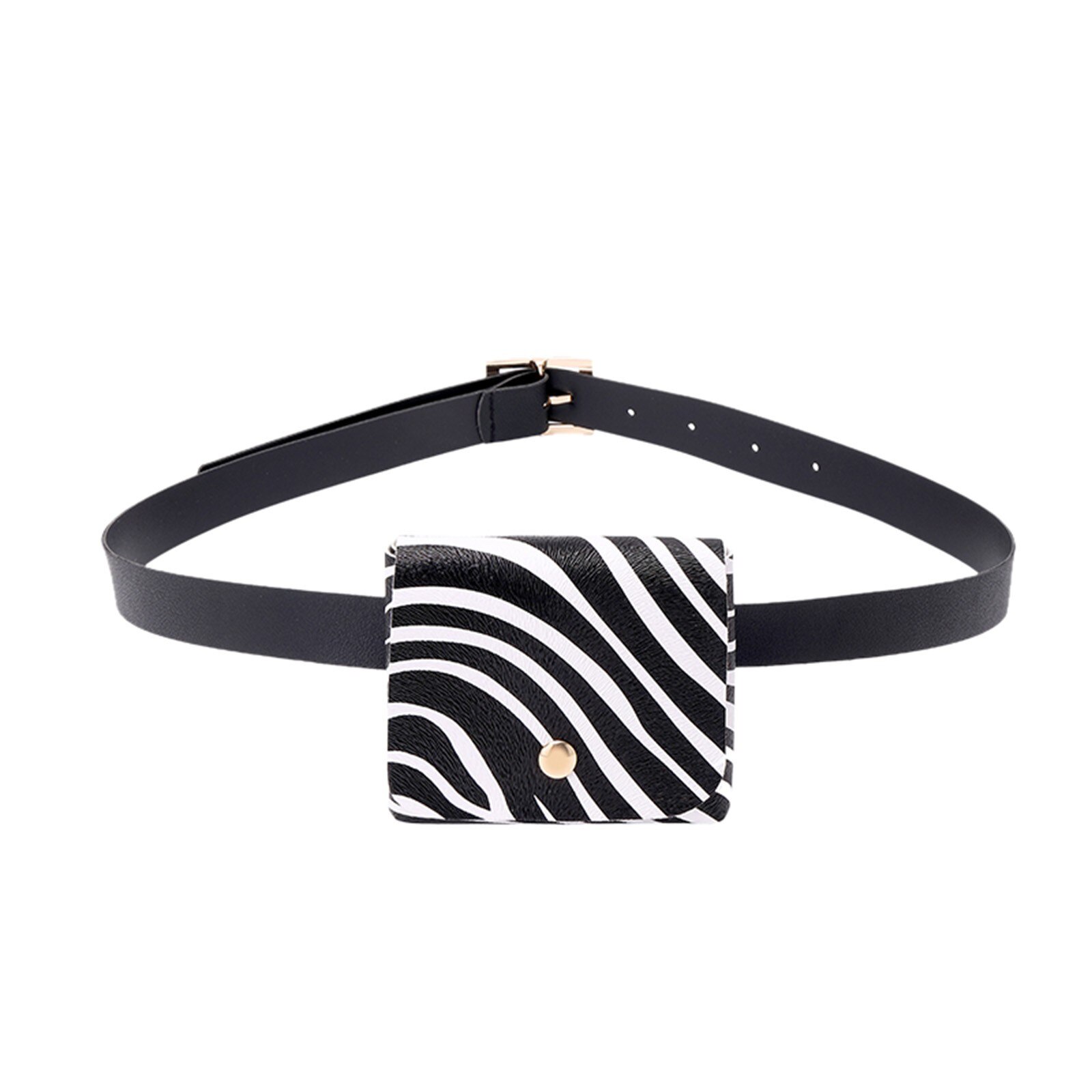 Luipaard Taille Packs Dames Mode Riem Kleine Taille Zakken Casual Wild Riem Kleine Vierkante Tas Сумка Женская Сумка На Пояс: D