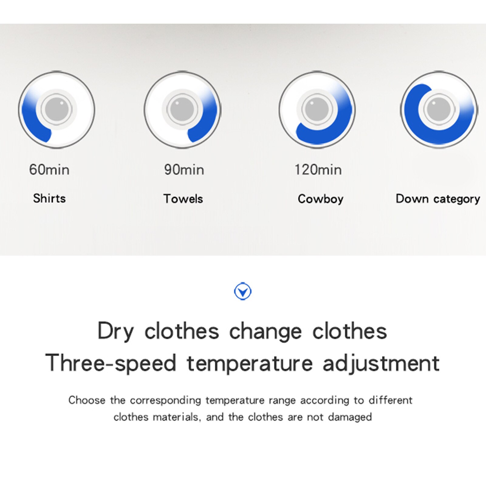 Portable Electric Clothes Dryer Sterilizing Warm Air Clothes Dryer Clothes Negative Ion Drying Machine Secadora De Ropa