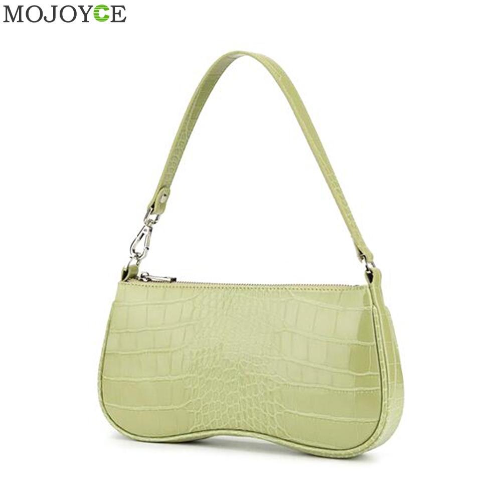 Moda jacaré padrão bolsa totes senhora do escritório ocasional pequeno ombro underarm bolsa senhora menina sacos de embreagem com zíper portátil