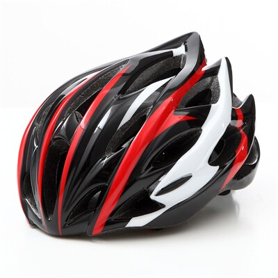 PowerPai Fahrrad Radfahren Helm MTB Ultraleicht Integral- Geformt Capacete Fahrrad kask Helme Erwachsene 24 Luft Lüftungsschlitze casque velo Route: Schwarz
