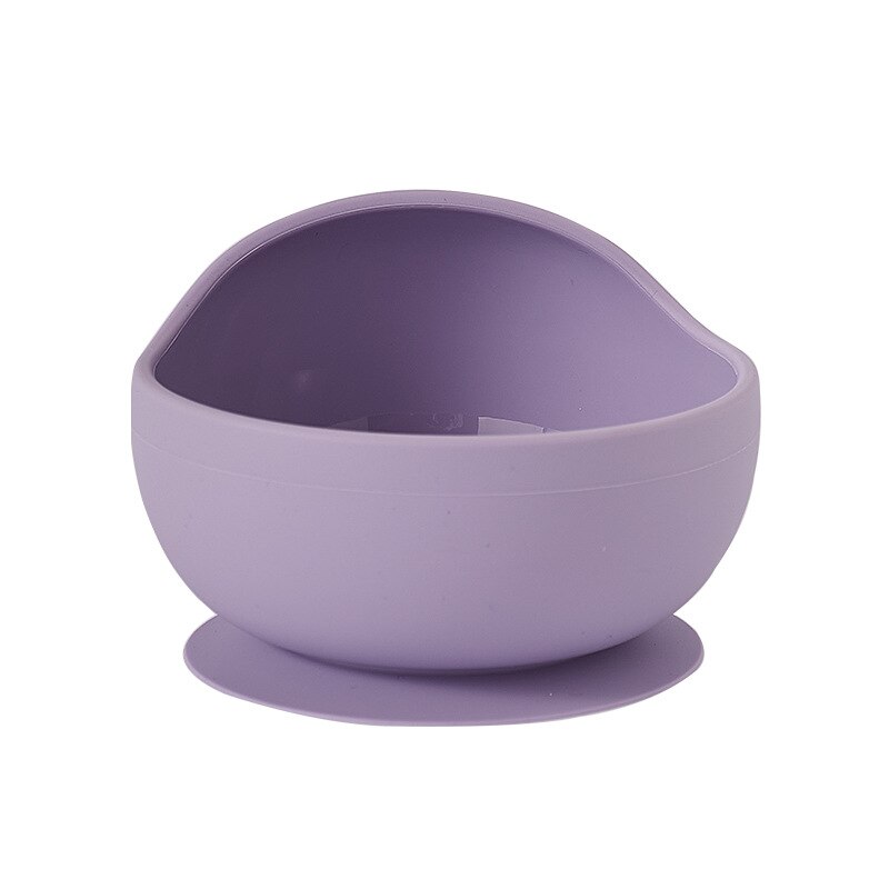 Feeding Wooden Handle Silicone Spoon For Baby Utensils Eat Soild Food Kids Training Manipulative Ability Children's Tableware: E219469