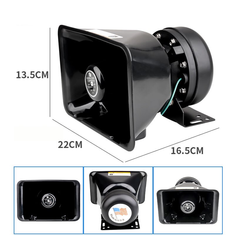 200W Car Truck Warning Alarm Police Siren Megaphone Horn Ambulance Emergency Electronic Speaker System Wireless Remote Control: 200W Speaker C