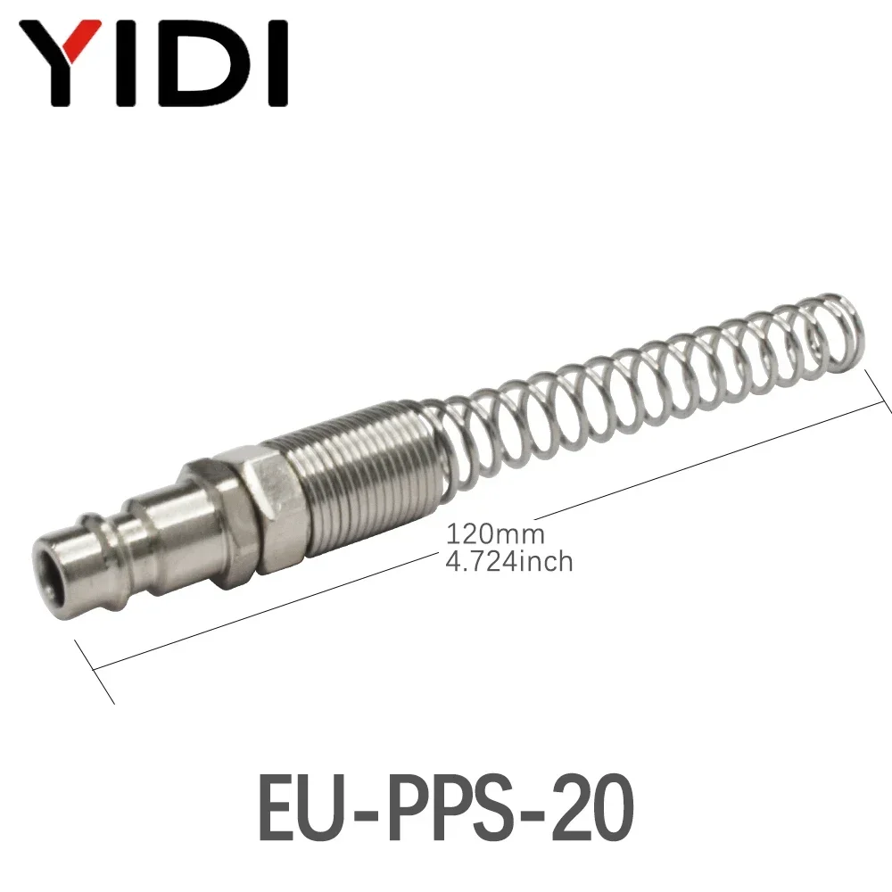 EU Air Couplings with Spring Fittings Pneumatic Air Hose Quick Release Fitting Connector Tube Couplers EU SP PP 20 SP20 PP20: Red