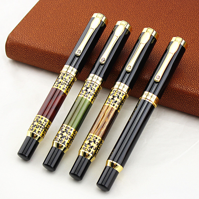 DIKA WEN 8012 brand F nib Cute metal Fountain pen school Office Stationery Kawaii Writing ink pens