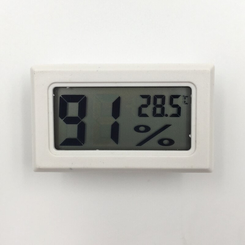 Digital Thermometer Humidity Electronic Instruments Hygrometer Temperature Gauge Meter Sensor Thermostat Outdoor Weather Station: White