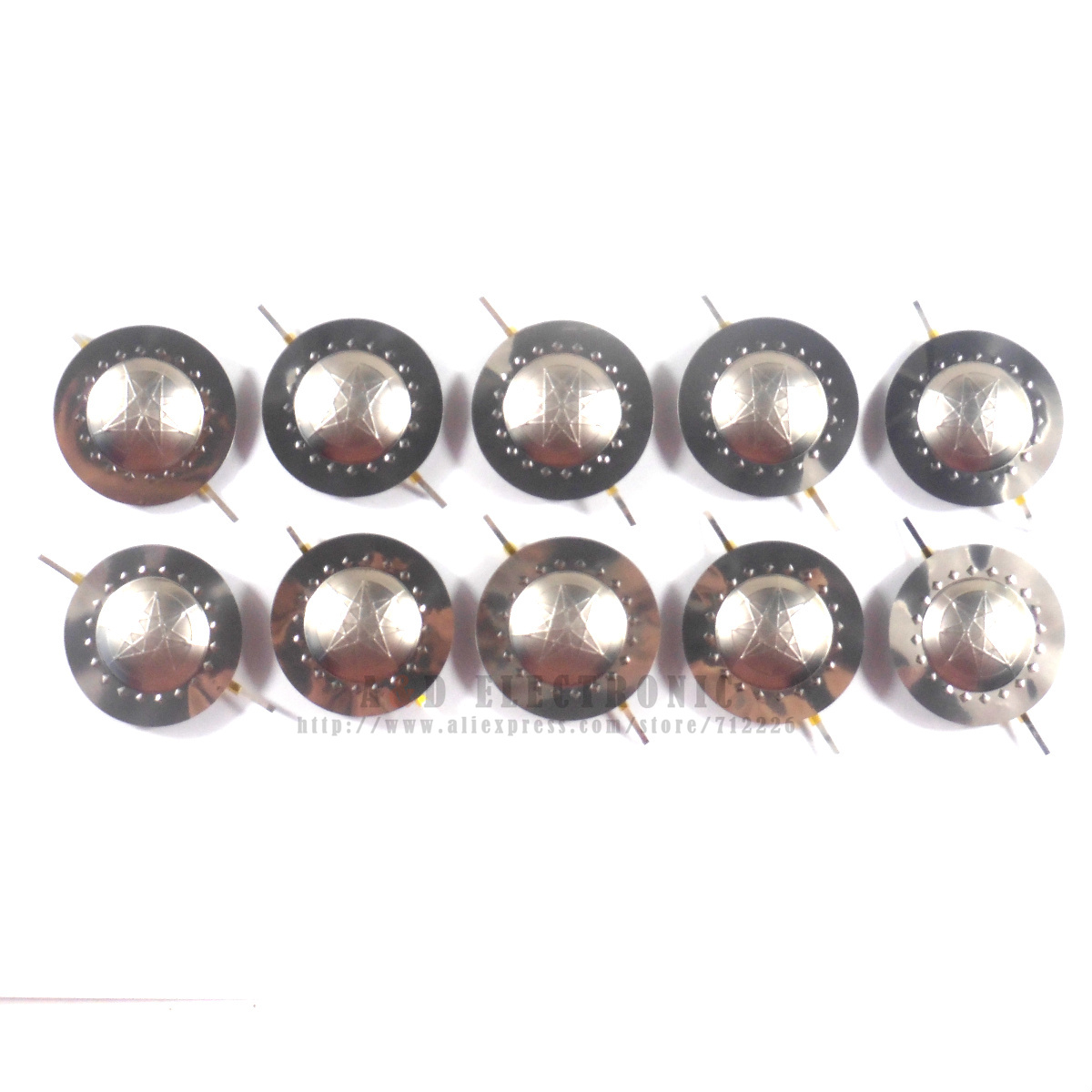Tweeters de diafragma de cúpula de titanio de 8 ohm, bobina de voz de 25,5mm (25,4mm), 1 pulgada, 10 unids/lote
