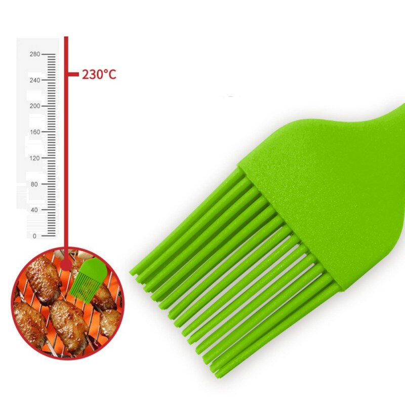 Barbecue Brush Brush For Oil Bake Brush Silicone Pastry Brush Baking BBQ Brush Baking Clear Handle Kitchen Tools BBQ Accessories