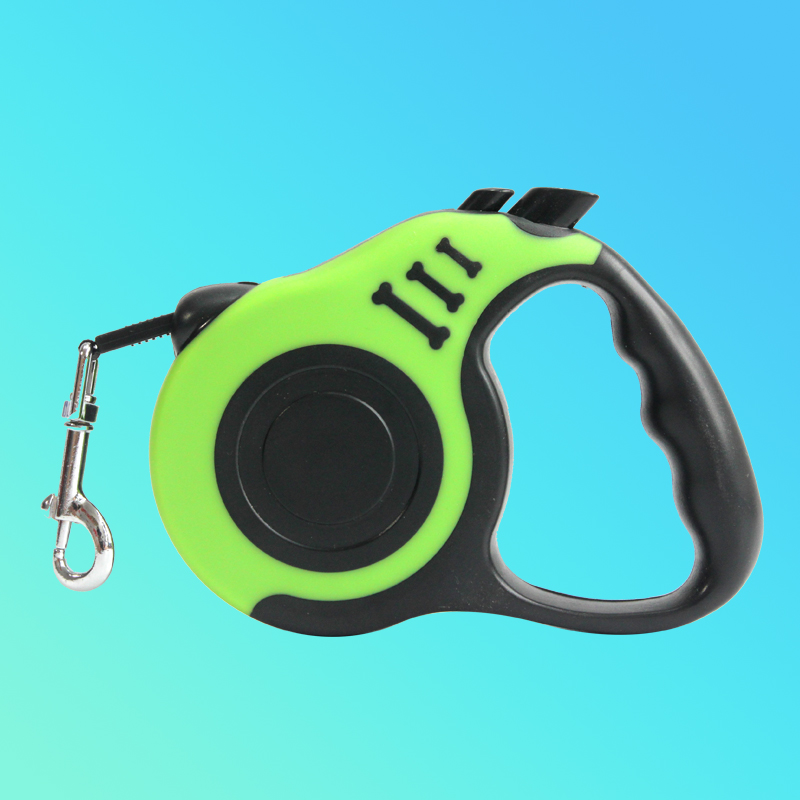 3/5M Retractable Cat Leash Durable Flexible Dog Leash Lead Pet Cat Traction Rope Leashes Tool For Small Medium Pet Supplies: Green / 5M