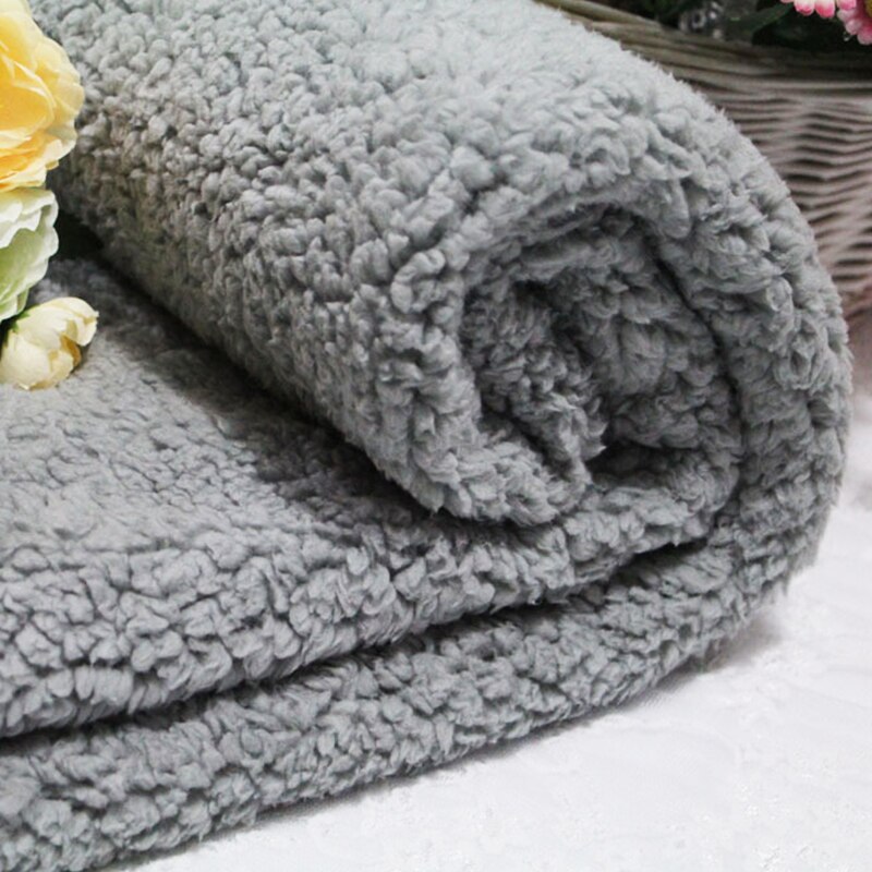 100 brede katoenen fluwelen pluche stof zachte warme poppenhuisdierkleding handschoenvoering verdikte lamswol stof doe-het-zelf naaien: 10