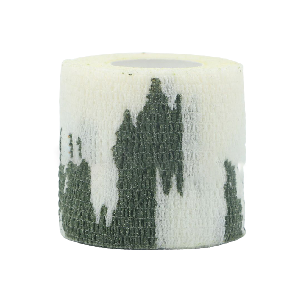 Handwerkzeug Camo Form Wiederverwendbare selbstklebende Camo Jagdgewehr bieten Isolierung Stoffband Wrap Polyester Tarnung Ausrüstung: Gold