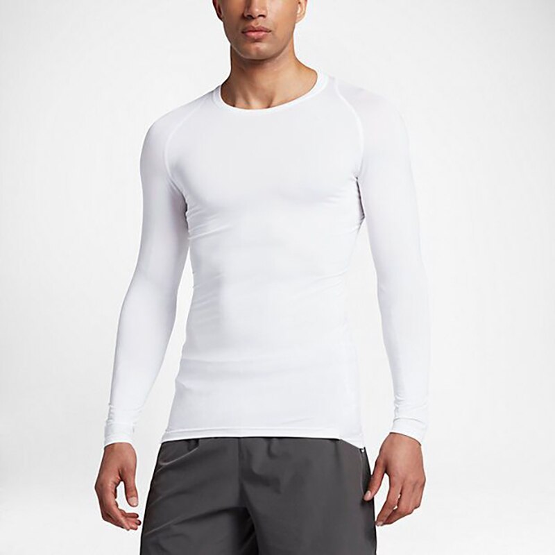Men Long Sleeve Quick-Drying T-Shirt Long Sleeve Sports Tights Men'S Sportswear Comprehensive Training T-Shirt