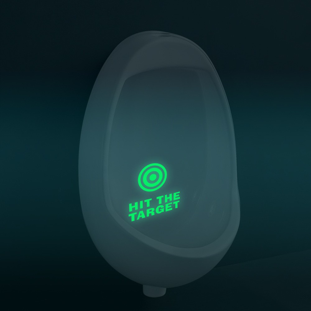 Lichtgevende Wc Sticker Tl Badkamer Wc Muur Deur Stickers Gloeiende In Dark Verwijderbare Wc Stickers Pegatina Bano: D