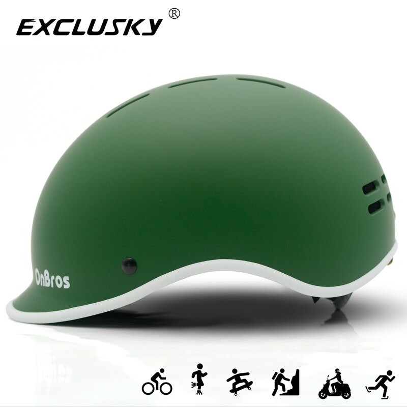 EXCLUSKY Commuter Bicycle Helmet 55-61cm Adult Urban Cycling Helmet City Unisex Skateboard Helmet Capacete de bicicleta