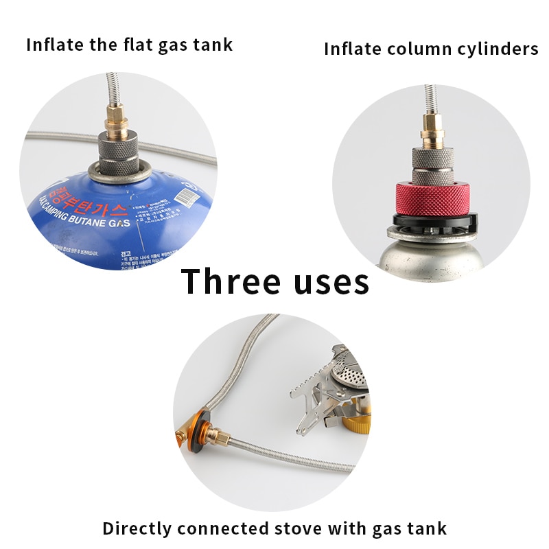 Jeebel Gas Refill Adapter Outdoor Camping Stove Use Household LPG to Cylinder Gas Tank Conversion Head Burner refilling