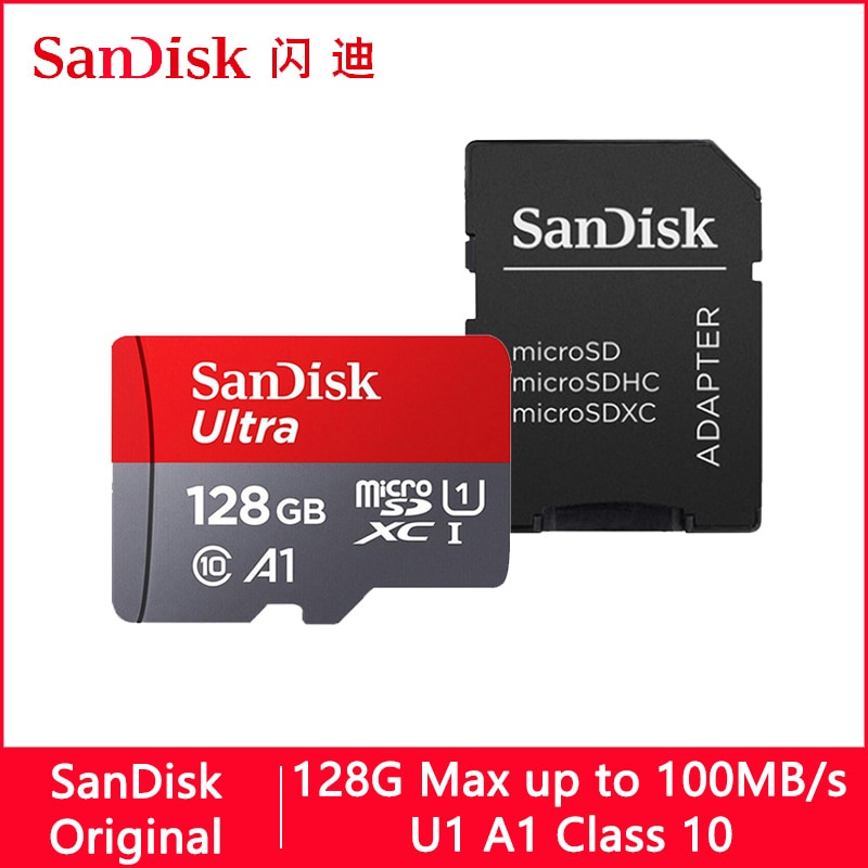 Sandisk-Tarjeta SD/TF ultra micro SD para teléfono, tarjeta de memoria flash, 128 GB, 32 GB, 64 GB, 256FB, 16 GB, 128 GB, 400GB