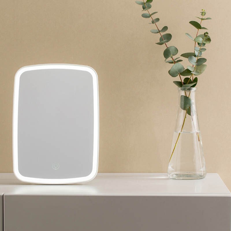 Espejo Led Xiaomi Mijia Youpin portátil plegable, espejo con luz Led para maquillarse Xiaomi Mijia portátil y portátil para dormitorio