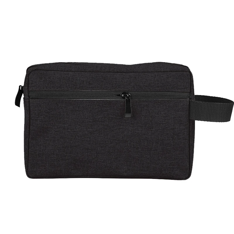 Neceser de viaje para hombre, estuche necesario para cosméticos para mujer, bolsa de maquillaje impermeable para mujer, bolsa de lavado de belleza, bolso organizador, bolsas: Negro