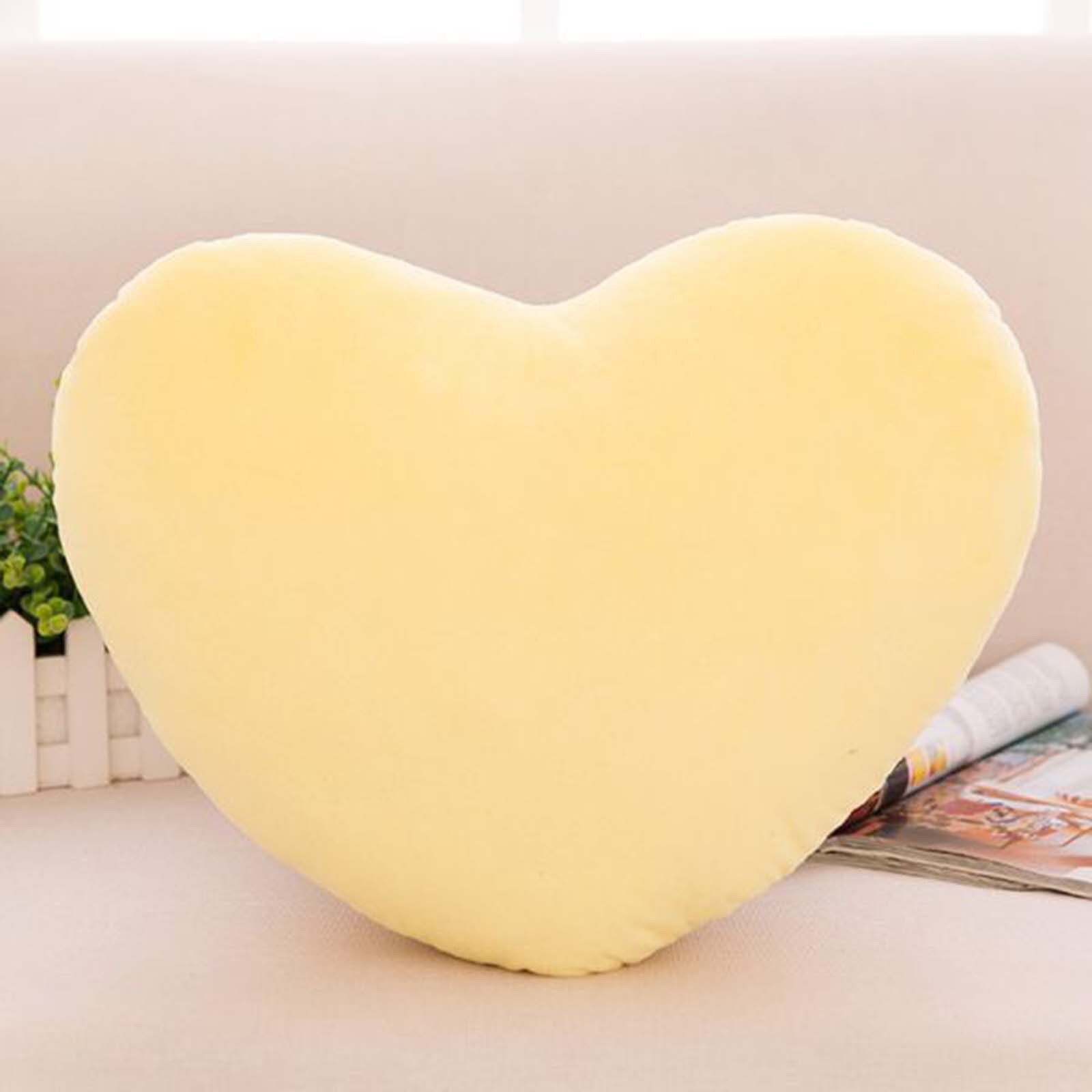 Cojín de sofá de felpa suave para chica, almohada de corazón de amor, terciopelo rosa, corazón de melocotón, para enamorados, almohada de amor para boda, 40 #