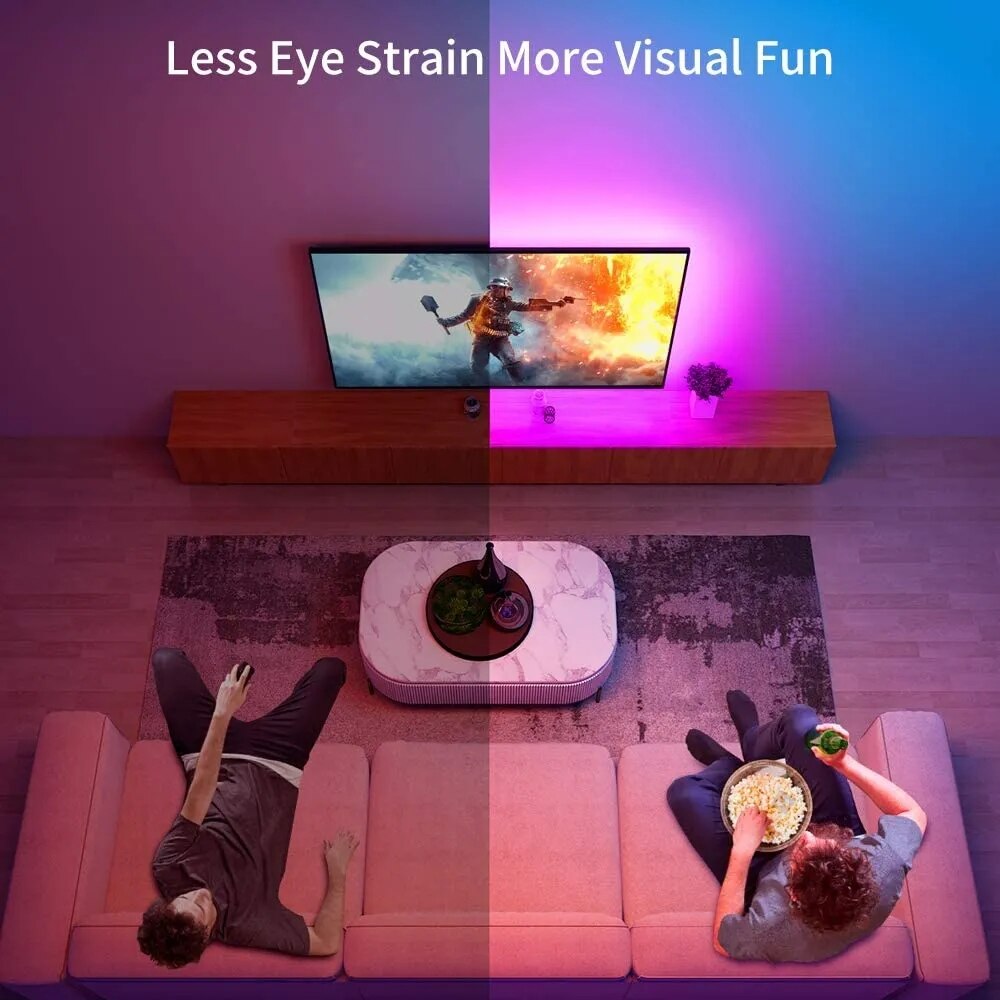Inteligentne paski LED Bluetooth RGB 2835 5V USB Smart Life kontrolowane aplikacją do ekranu pulpitu Podświetlenie telewizora Elastyczna taśma diodowa