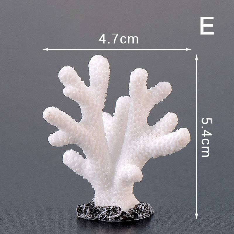 Decoración de pecera de Coral Artificial, emulador de estrella de mar, paisaje de arrecife de resina, decoración de Acuario, artesanía, Decoración de mesa, 1 unidad: Rojo