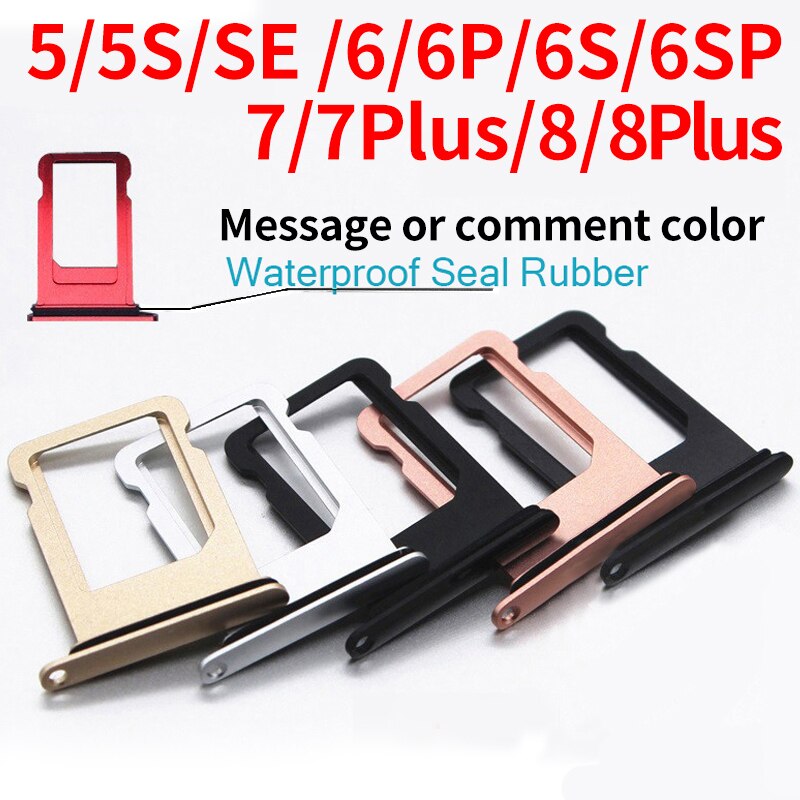 100pcs For Iphone X 8 Plus 7 Plus 5S SE 6 6S SIM Card Holder Slot Tray Container Adapter Eject Tools Mobile Phone Accessories