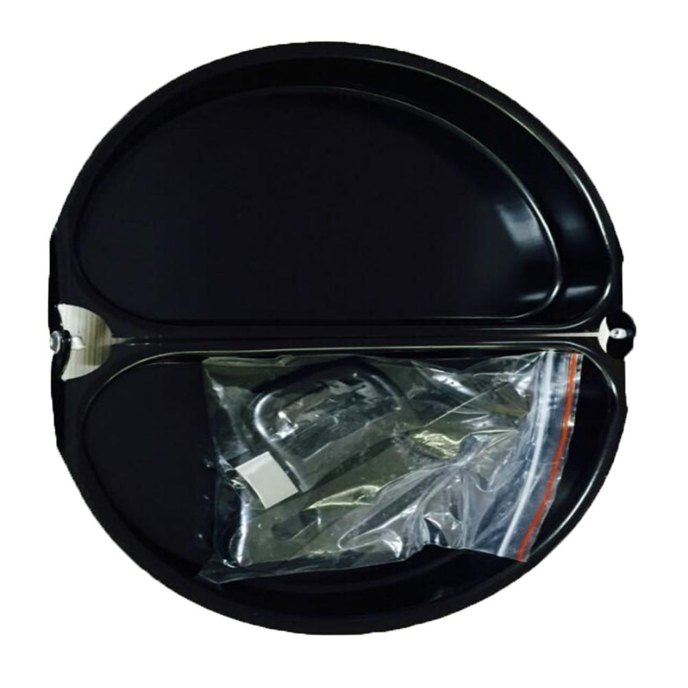 Küche Pfanne Braten Pfanne Mit Klapp Griff Nicht-Stock Pfanne draussen Tragbare Faltbare Topf Schwarz Und Weiß Mit aufbringen braten