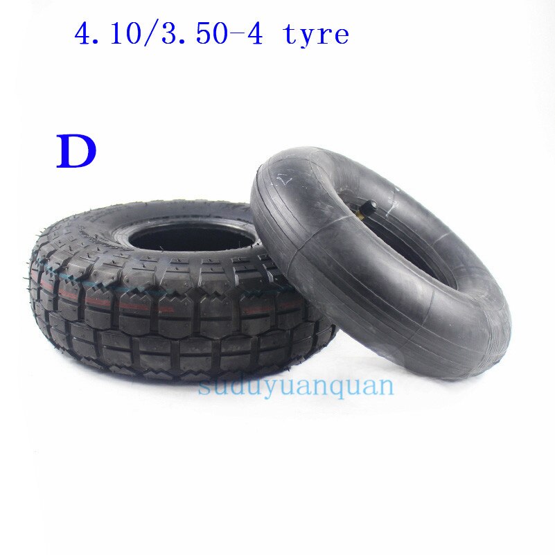 4.10/3.50-4 410-4 350-4 tyres tubes for Electric Scooter Wheelchair Elderly Mobility Scooter Wheelbarrow 4.10-4 3.50-4 tires: tyre D