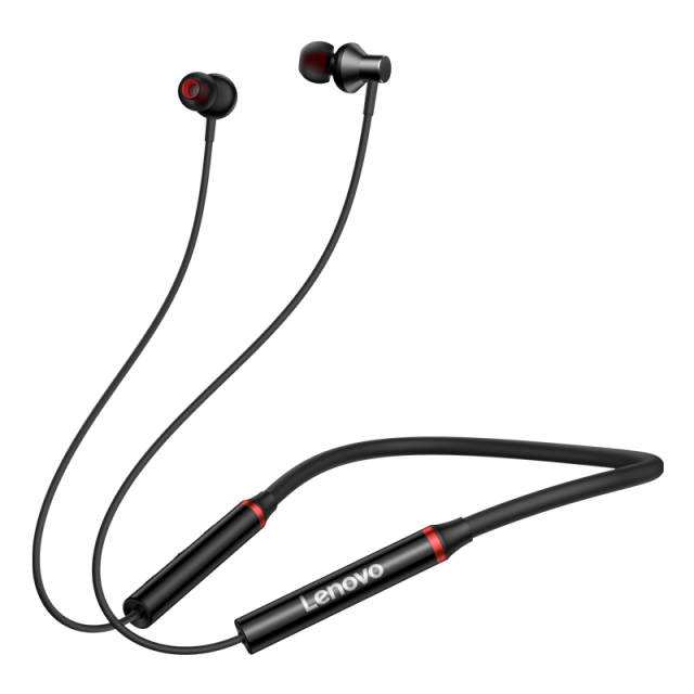 Auricolari Bluetooth originali Lenovo lui05X auricolari senza fili cuffie magnetiche con archetto da collo cuffie sportivo impermeabili con microfono: nero