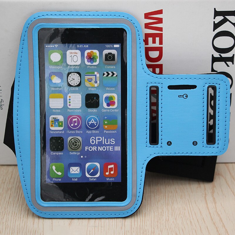 Universal 6.5" Mobile Phone Sweatproof Waterproof Jogging Running Arm Band Holder Case for iPhone4 5S SE 6 6S 7Plus for samsung