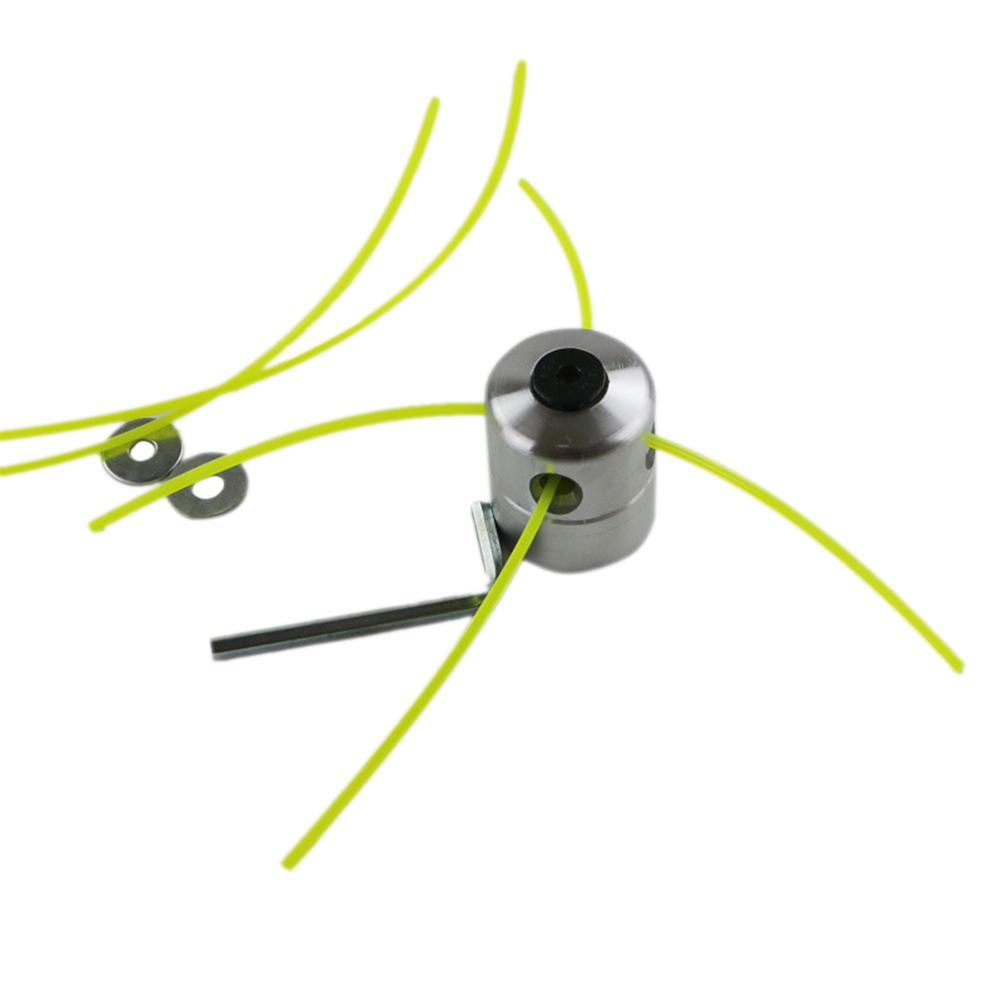 Universal HF-61 Aluminum Grass Trimmer Head With 4 Lines Brush Cutter Head Thread Nylon Grass Cutting Line Head For Lawn Mower