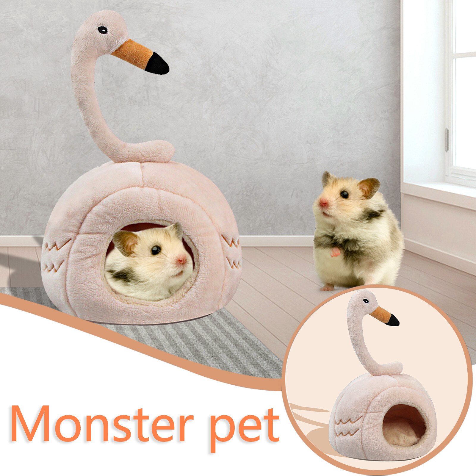 Mooie Ratten Hamster Winter Warm Fleece Opknoping Kooi Hangmat Leuke Huis Met Bed Mat Voor Kleine Harige Dieren