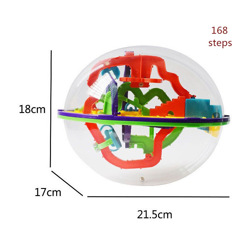 100 Stappen 3D puzzel Bal Kinderen Uitdaging obstakel spel Labyrint bal Puzzel Balans training Klaring game