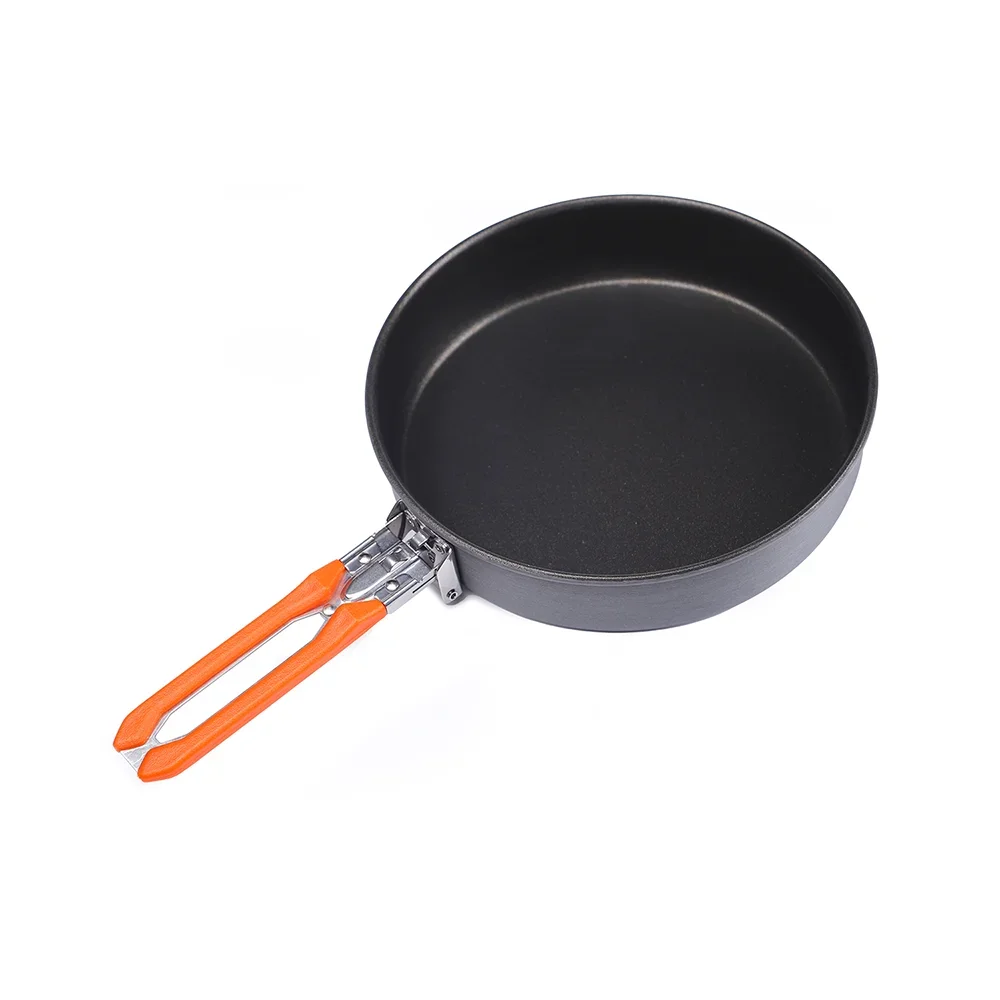 Eld lönn fest non-stick camping stekpanna utomhus vandring stekpanna lätt stick gratis kokkärl 0.9l 262g: Brun