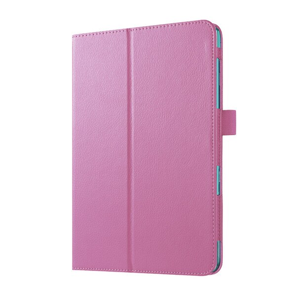 Solid Leather Case For Samsung Galaxy Tab A 8.0'' T350 T355 SM-T355 SM-T350 Tablet Stand Folding Protective Shell Case: Pink