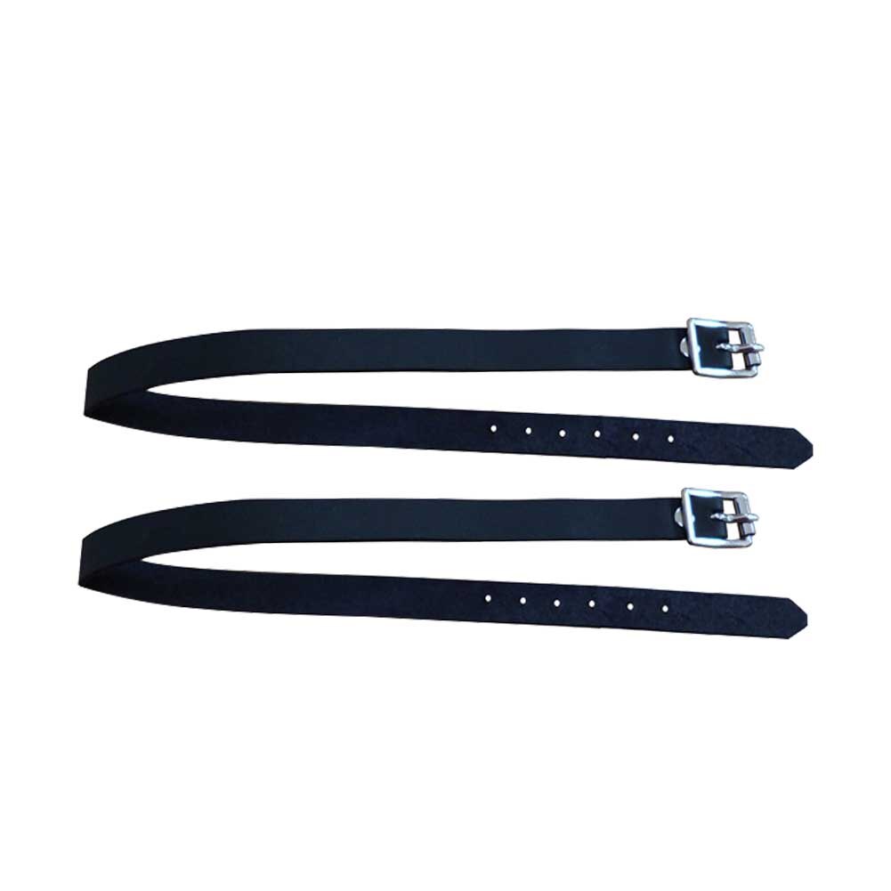 2 Pcs Solid Met Gesp Outdoor Lange Sport Duurzame Beschermende Apparatuur Paardrijden Training Accessoires Spur Strap Pu Leather