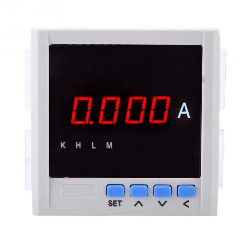 Digital Display Programmable Single Phase AC Ammeter 1A/5A with 485 Communication