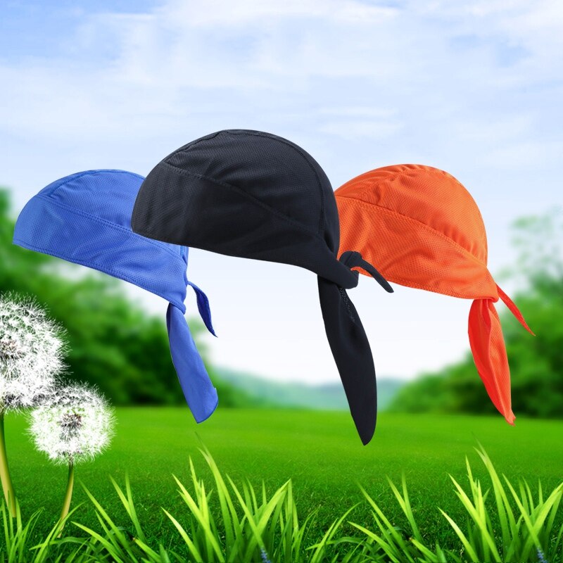 Pañuelo para Ciclismo de secado rápido, pañuelo para la cabeza, para hombre, para correr, para el verano, pañuelo para la cabeza, gorro pirata, gorro, diadema