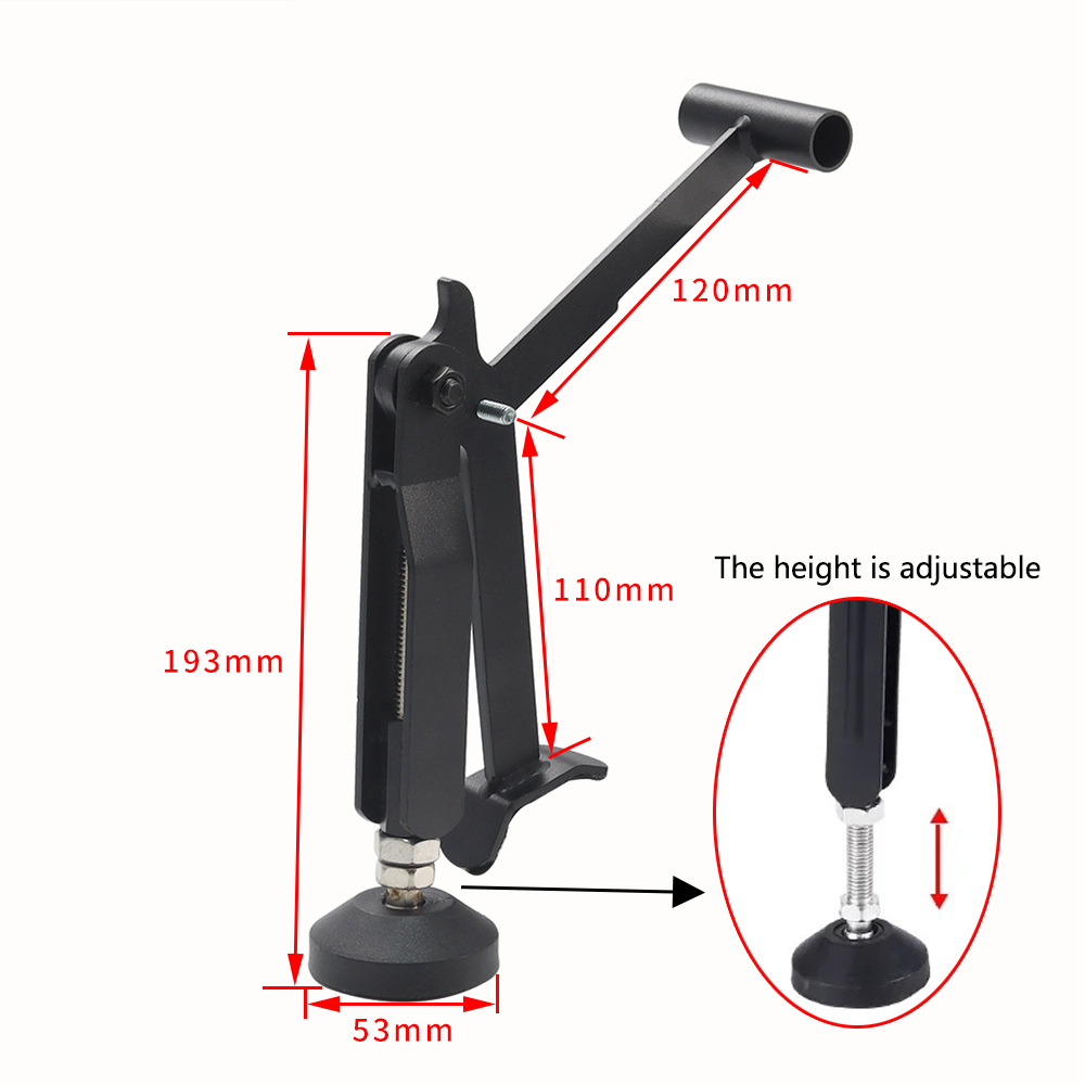 Opvouwbaar hefframe voor motorfietsen, opvouwbare zware hefstandaard, stabiel kraanframe voor motorfietsen met verbeterde armleuningen.