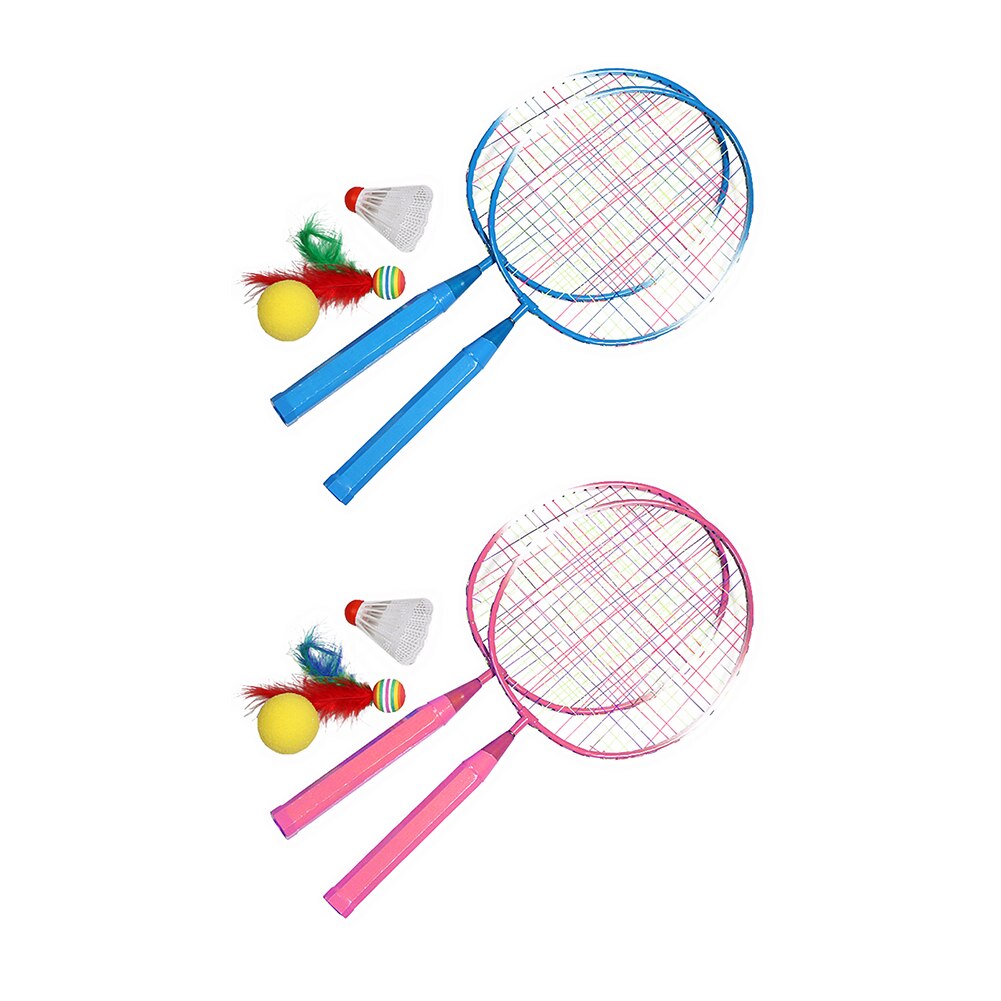 Profissional conjunto de raquetes badminton crianças equipamento esporte peteca raquete jogar jogos raquete badminton