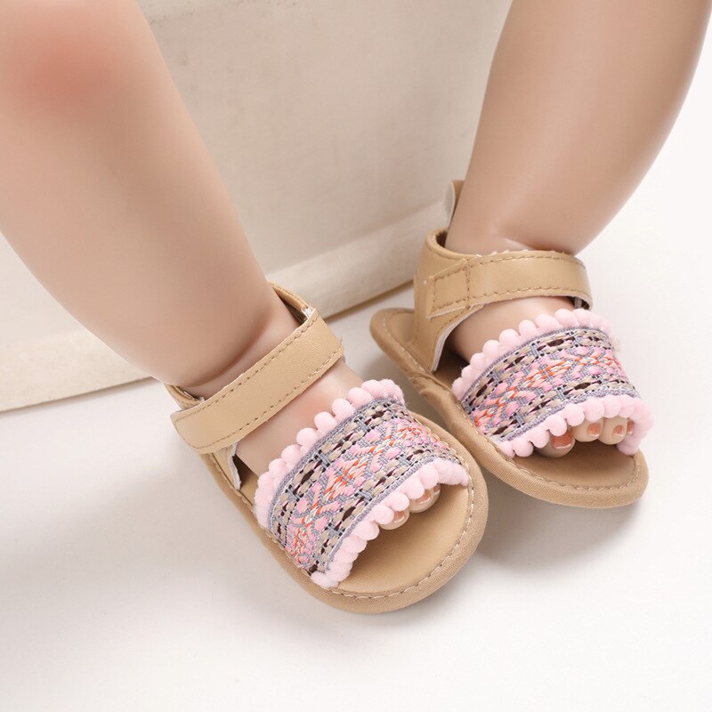 Newborn Infant Baby Girl Kids Sandal Shoes Soft Sole breathable baby shoe Crib Prewalker Toddler Anti-Slip Solid First Walkers