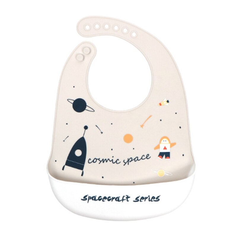 Baby Cartoon Waterproof Bibs Food Grade Silicone Newborn Feeding Saliva Towel: 7