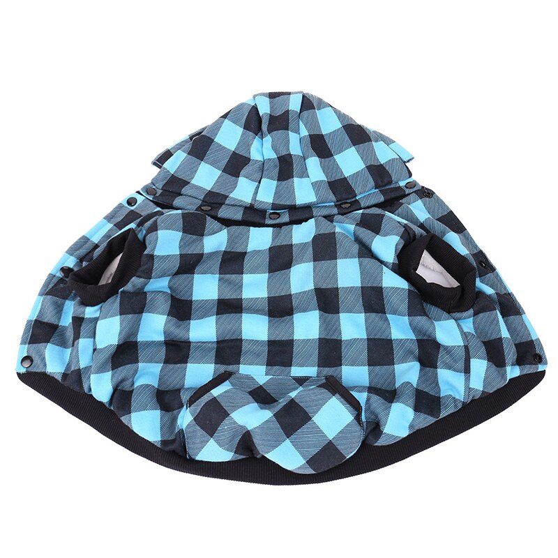 Benepaw Klassieke Plaid Comfortabele Hond Kleding Forr Meidum Grote Honden Winter Dikke Fleece Pet Jacket Coat Puppy Kleding: Blauw / XXXL