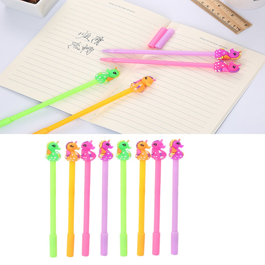 Set Of 8 Cute Lovely Ink Gel Pen Drawing Highlighting Gel Pens Student